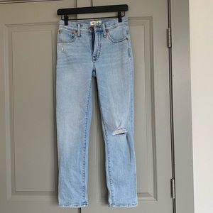 Madewell Jeans–NEVER WORN! Straight Jean, blue wash, waist size 24